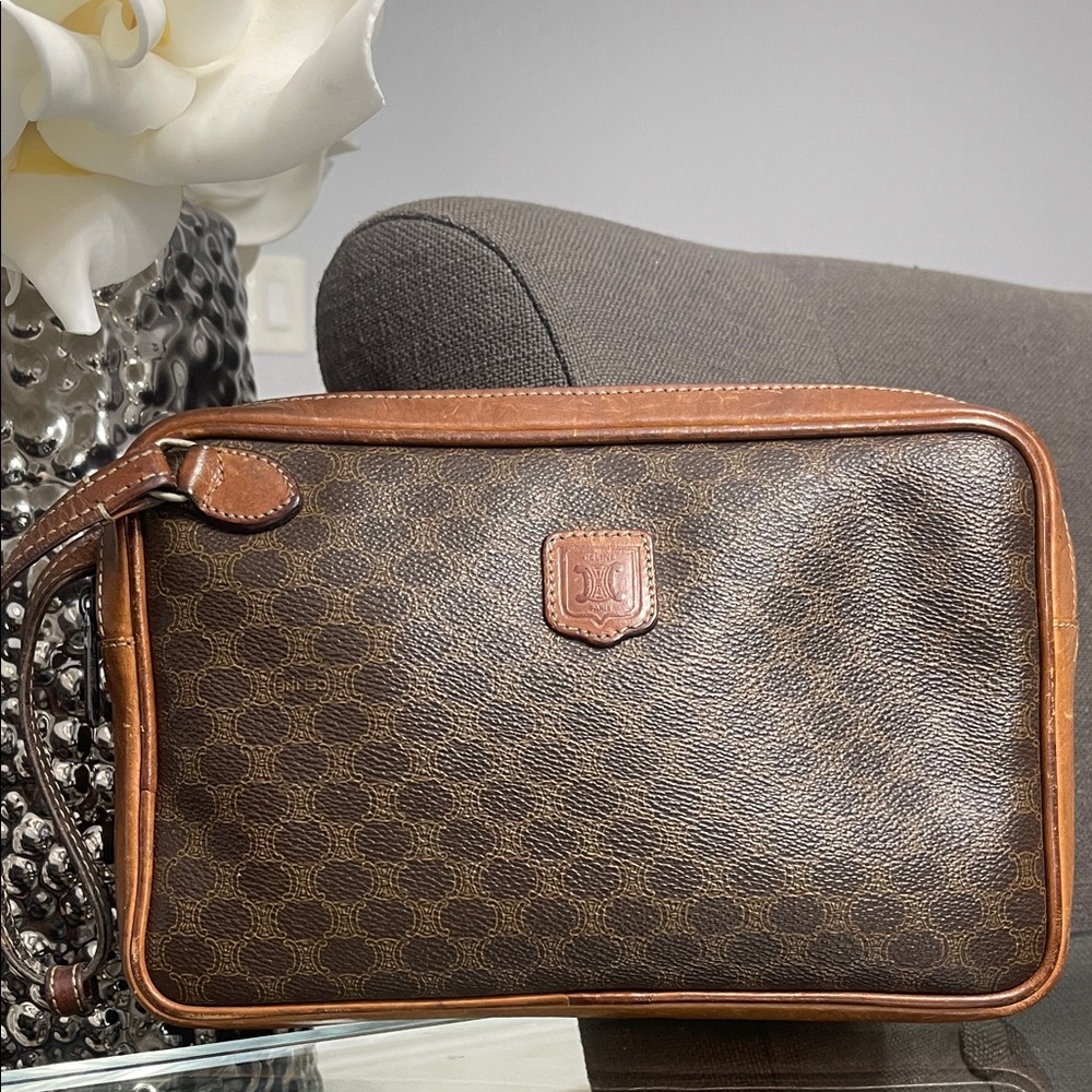 Vintage Celine wristlet clutch